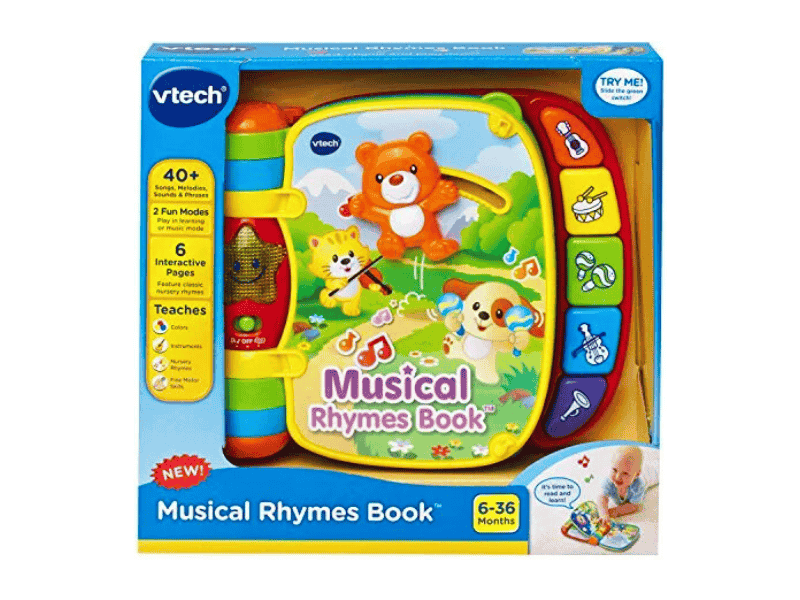 vtech musical rhymes book red