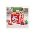 Red Baby Musical Activity Cube with educational pieces