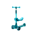 Kids foldable light up musical scooter green