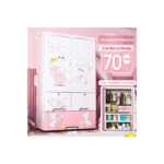 Cute bunny kids wardrobe storage cabinet