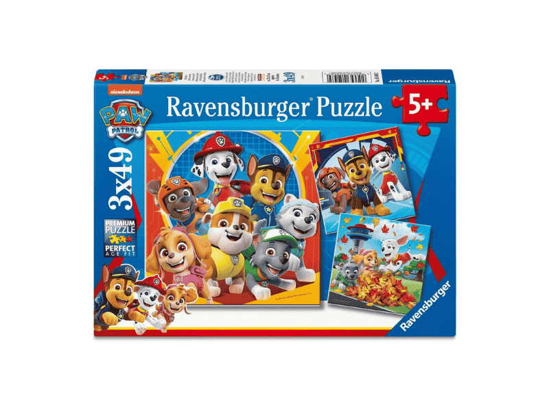 Ravensburger Paw Patrol 3×49 piece puzzle box