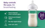 Philips Avent Natural glass baby bottles 2 pack