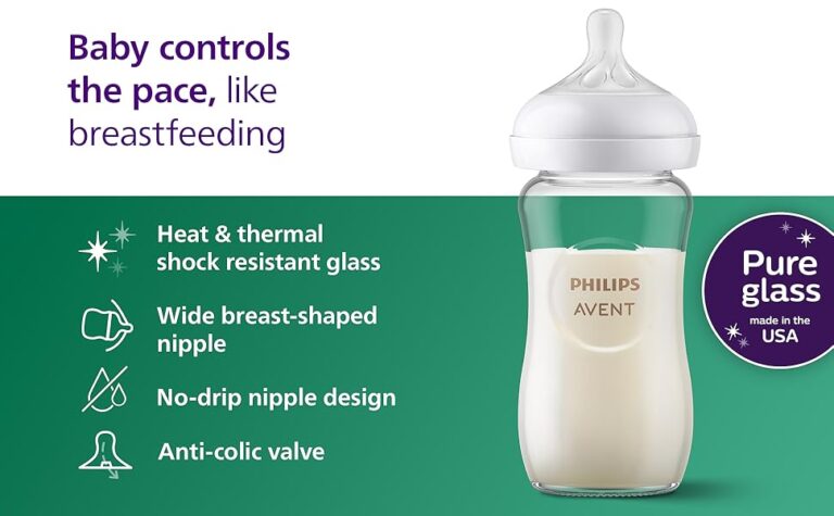 Philips Avent Natural glass baby bottles 2 pack