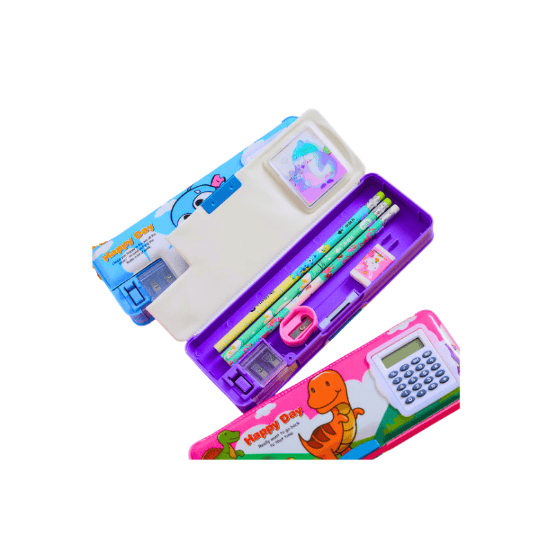 Untitled design - 2026-01-16T172730.853 kids pencil case with calculator cartoon design