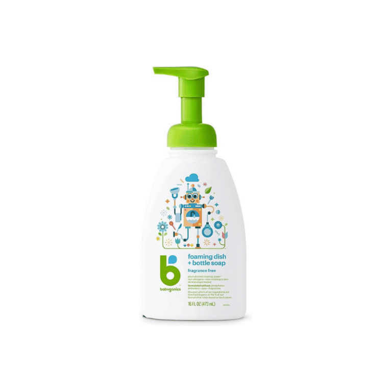 Babyganics Foaming Dish & Bottle Soap fragrance free front view