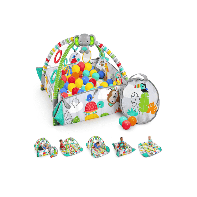 Bright Starts Totally Tropical play mat with 40 balls