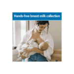 Portable silicone breast pump with travel bag