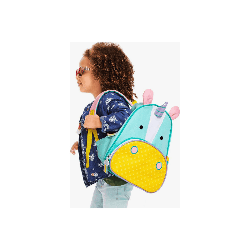 Preschool unicorn backpack with padded straps