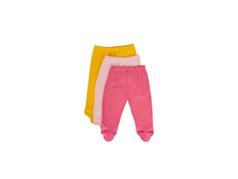 Baby Footed Leggings  Pants 3 Pack