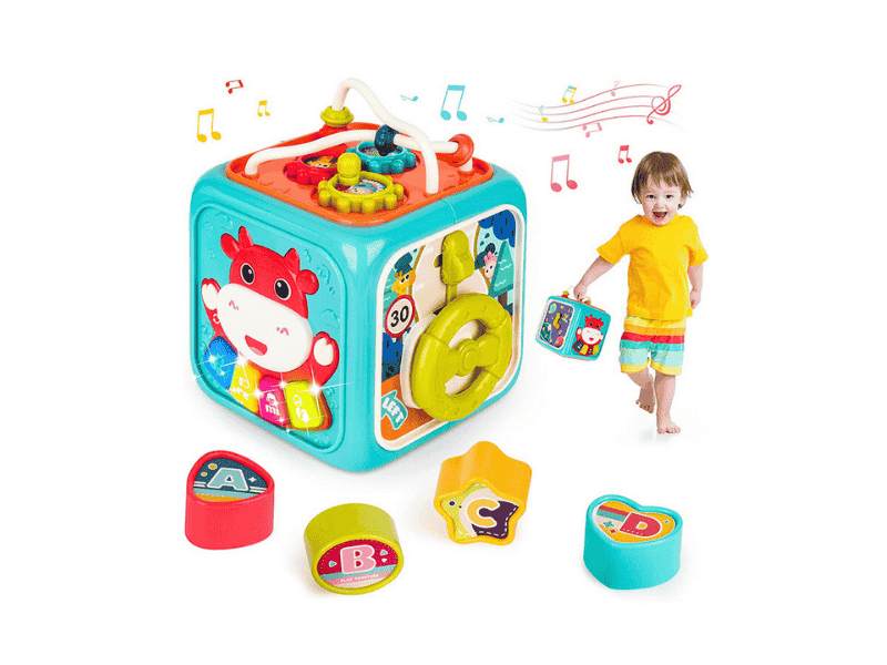 Baby Multifunctional Musical Activity Cube - 7-in-1 Learning Toy for Toddlers