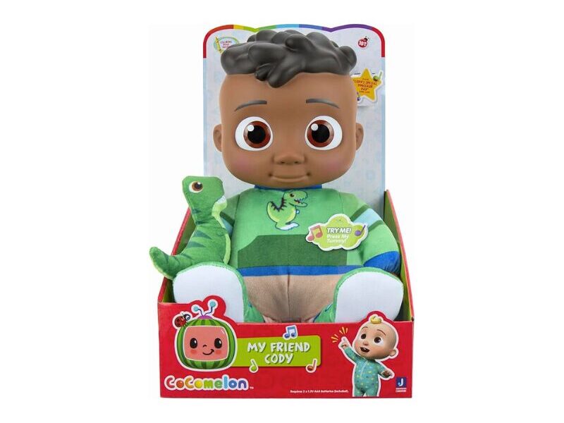CoComelon My Friend Cody Doll, Soft Plush Body - Music, Sounds, and Phrases