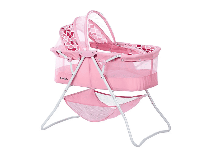 Dream On Me Karley Lightweight Bassinet with Double Canopy