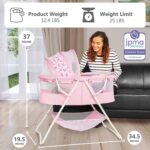 Dream On Me Karley Lightweight Bassinet with Double Canopy - Image 4