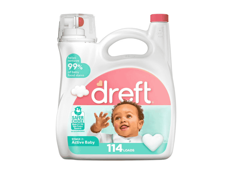 Dreft Stage 2 Active Baby Liquid Laundry Detergent 114 Loads 165 fl oz