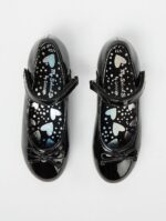Girls Black Patent Ballerina Shoes