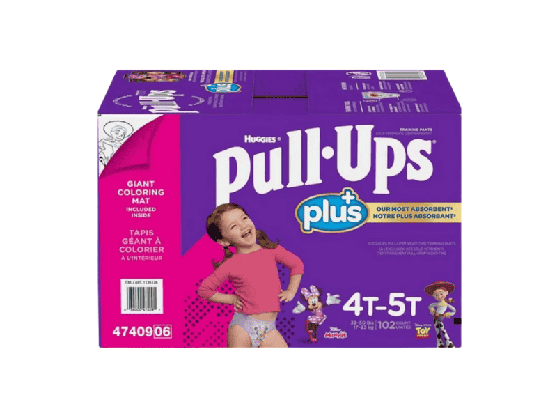 Huggies 4T-5T Pull-Ups Plus Training Pants For Girls