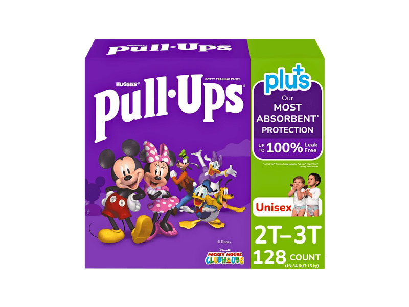 Huggies Pull-Ups Plus Unisex Training Pants Size 2T-3T