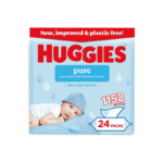 Huggies Pure Plastic Free Baby Wipes - Box of 24 (1152 Wipes)