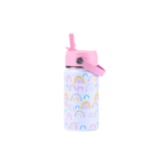 Kids 350ml Stainless Steel Insulated Water Bottle with Straw