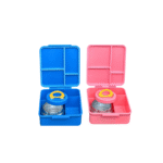 Kids bento lunchbox with colourful food compartments Kids Bento Lunch Box with Compartments - Image 2