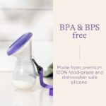 Lansinoh Silicone Manual Breast Pump Collector for Breastmilk - Image 3