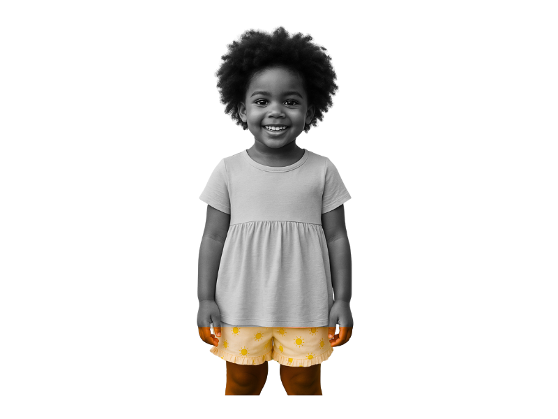 Lemon Floral Frill Shorts 7 Pack 4-5yrs