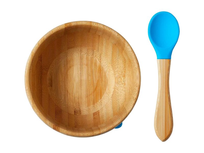 Nuby Bamboo Bowl and Spoon, Weaning Tableware