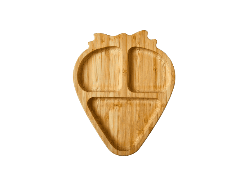 Nuby Bamboo Pear Shaped Plate