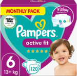 Pampers Active Fit Diapers Monthly Box Size 6