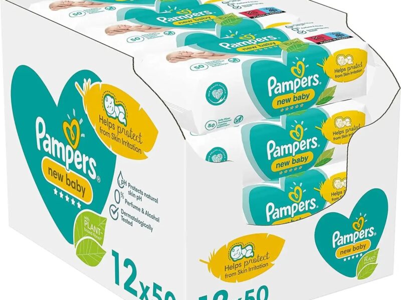 Pampers New Baby Wipes 12 Pack Box