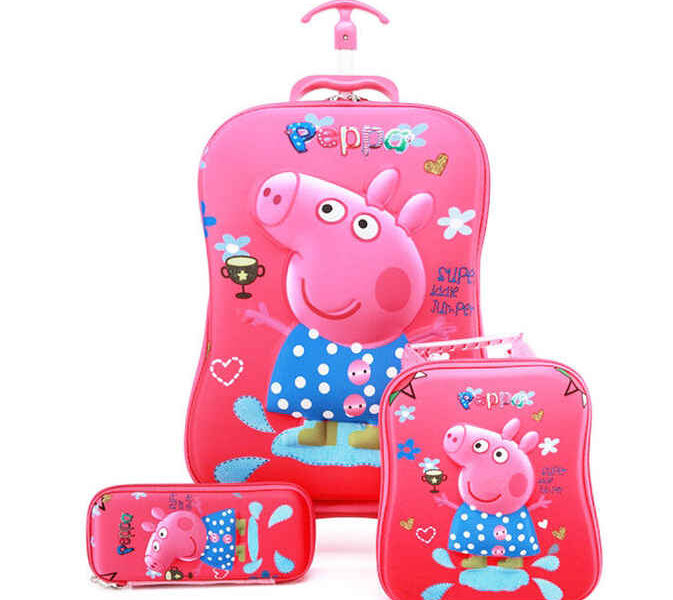 Peppa Pig 3 in 1 Trolley Bag Set
