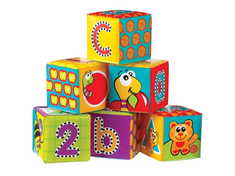 Playgro Splash and Learn Bath Soft Blocks - 6 pcs