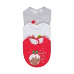 Red Christmas Bibs 3 Pack
