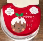 Red Christmas Bibs 3 Pack - Image 2