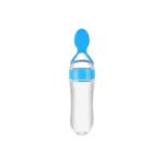 Silicone Baby Bottle with Spoon Feeder