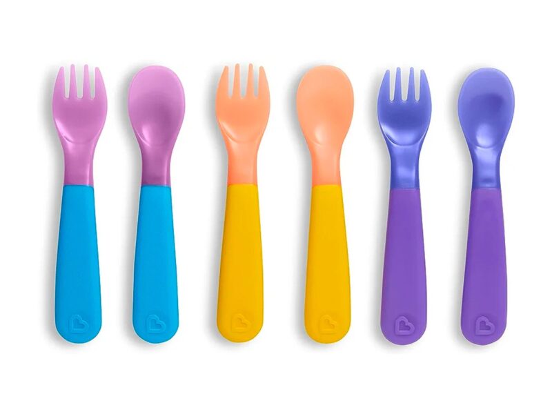 Munchkin? ColorReveal? Color Changing Toddler Forks and Spoons, 6 Pack