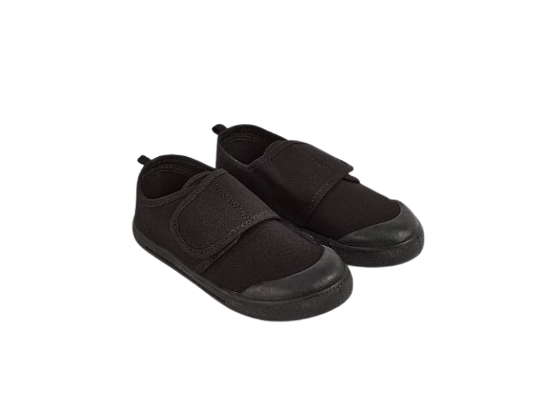 Boys Black Plimsolls