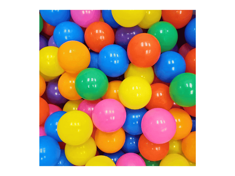Kids Colorful Playpen Balls - 100 Pcs