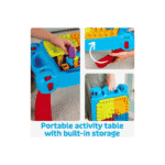 MEGA BLOKS First Builders Build 'n Learn Table - 30 Piece Activity Building Set - Image 4