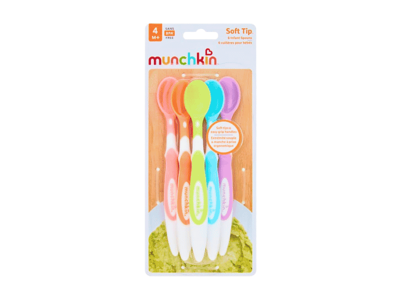 Munchkin Soft Tip Infant Spoons 6 Pack - 4 Months+